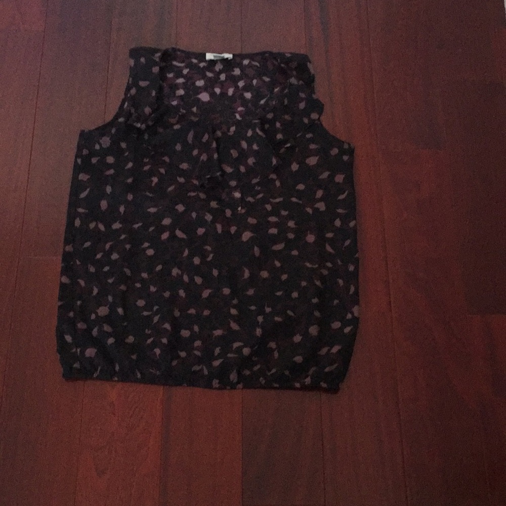 Loft Patterned Ruffle Blouse - Picture 6 of 7